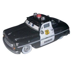 Disney Pixar Cars Black And White '49 Merc Sheriff, 1:55 Scale (JD-25)